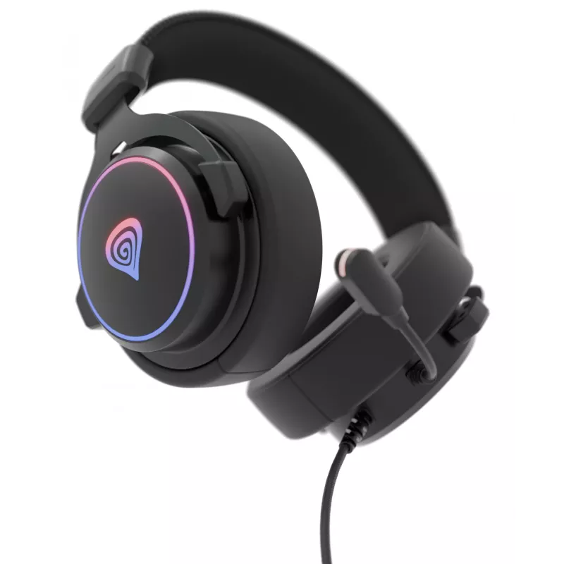 GENESIS Neon 764 headset johdollinen pelikuuloke pääpannalla USB Type-A musta