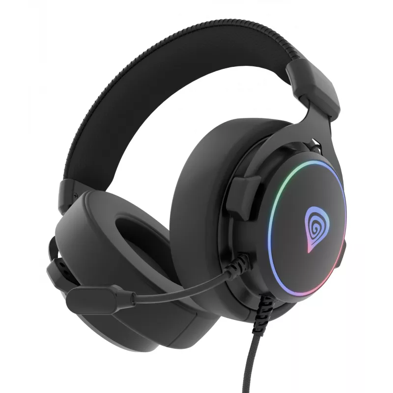 GENESIS Neon 764 headset johdollinen pelikuuloke pääpannalla USB Type-A musta