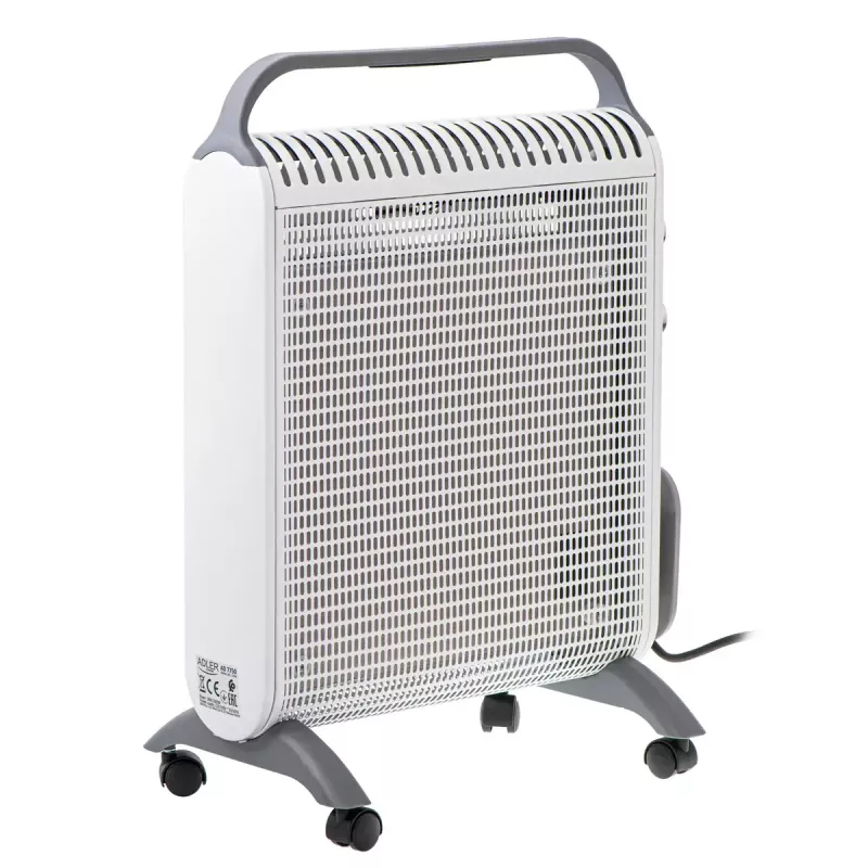 Sähkökonvektori Adler AD 7750, 2000 W, 2 tehotasoa, IP24, valkoinen