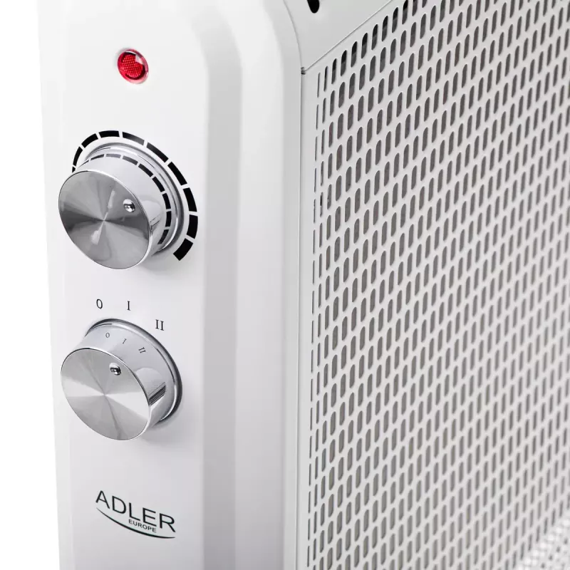 Sähkökonvektori Adler AD 7750, 2000 W, 2 tehotasoa, IP24, valkoinen