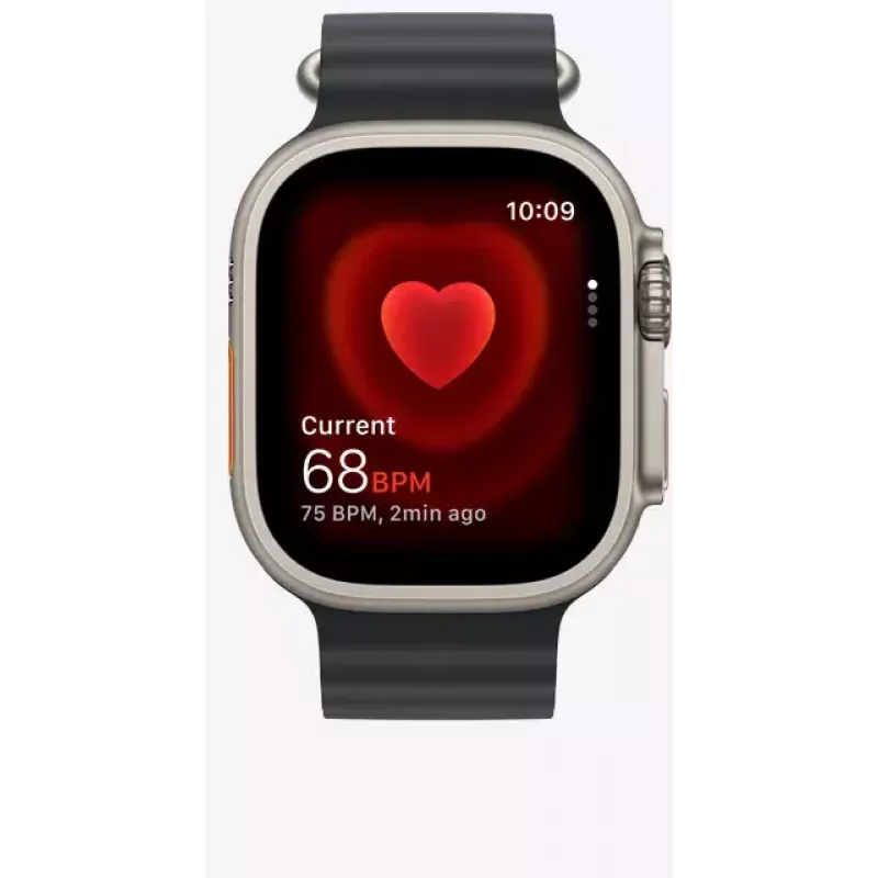 Älykello Apple Watch Ultra 2 GPS + Cellular 49 mm luonnontitaanirunko ja Tan Alpine Loop, Medium