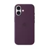 Apple -silikonikotelo MagSafe-yhteensopiva iPhone 16 luumu