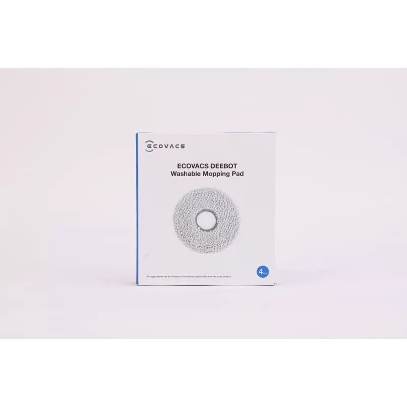 Ecovacs DCC040047 -imurirobotin moppisarja, pestävä harmaa, 4 kpl