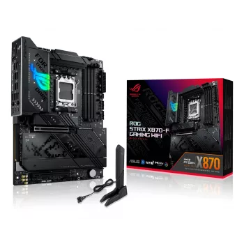 Emolevy ASUS ROG STRIX X870-F GAMING WIFI — AMD X870, kanta AM5, ATX, DDR5, 4x DIMM, Wi-Fi 7, BT 5.4