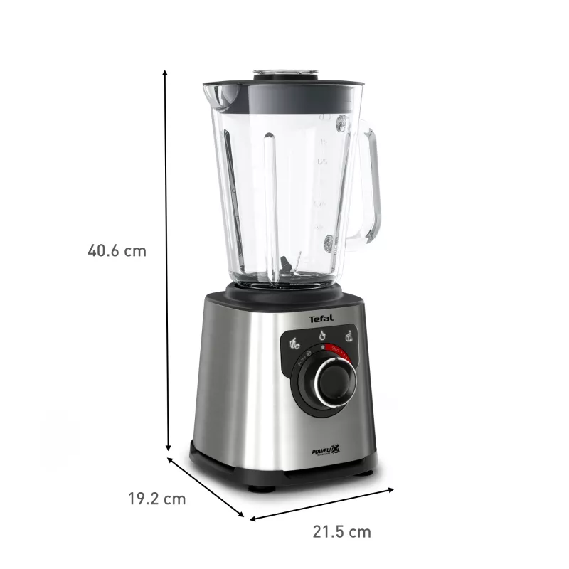 Tefal Perfectmix+ BL871D 1,5 L pöytäsekoitin 1200 W ruostumaton teräs, harmaa