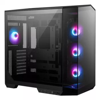 PC-kotelo MSI MAG PANO 100R PZ Midi-Tower musta, karkaistu lasi, tukee ATX/microATX, 482×290×519 mm