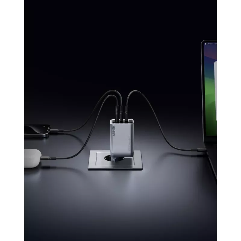 Mobiililaitelaturi Anker A2688341 yleislaturi musta AC sisäkäyttöön 110–240 V 1 USB 2.0 2 USB-C