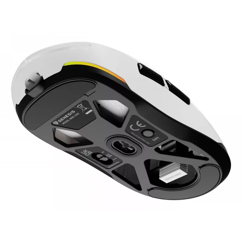 GENESIS Zircon 660 hiiri pelikäyttöön oikeakätinen RF Wireless + Bluetooth + USB Type-A optinen 12000 DPI