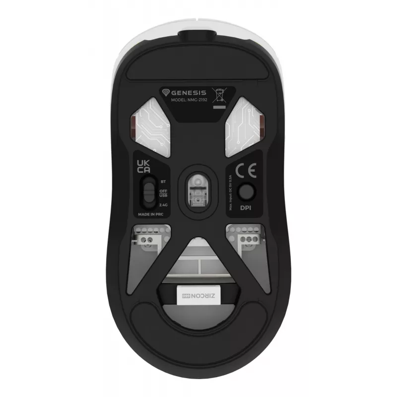 GENESIS Zircon 660 hiiri pelikäyttöön oikeakätinen RF Wireless + Bluetooth + USB Type-A optinen 12000 DPI