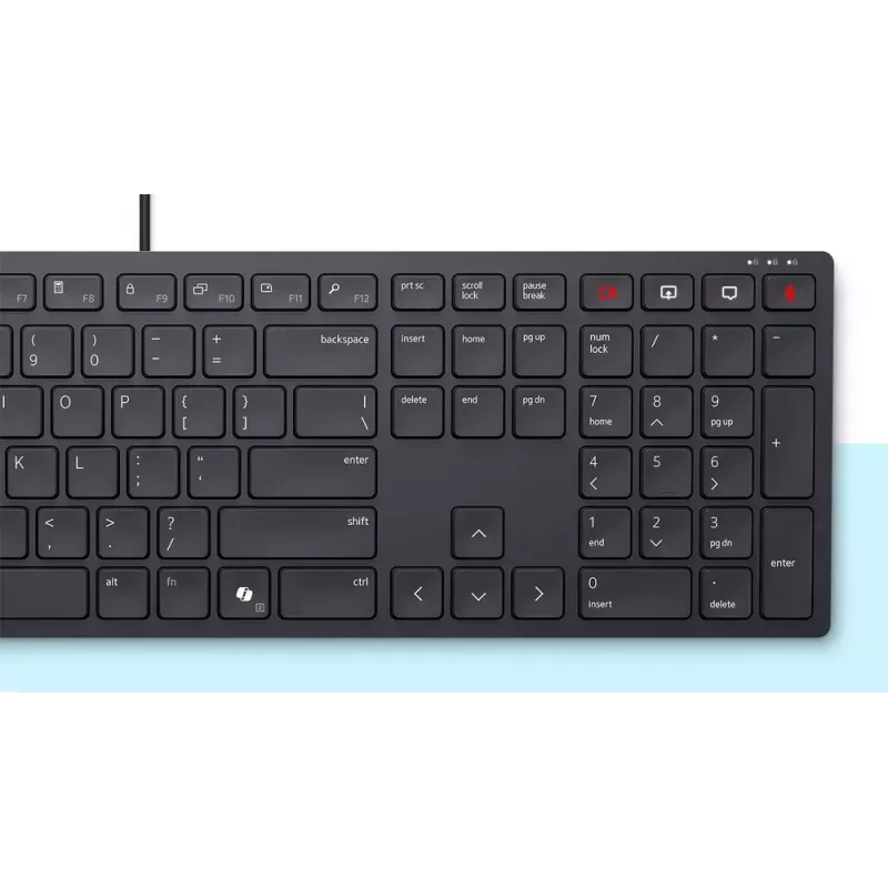 DELL KB525C Office USB QWERTY US International näppäimistö, musta