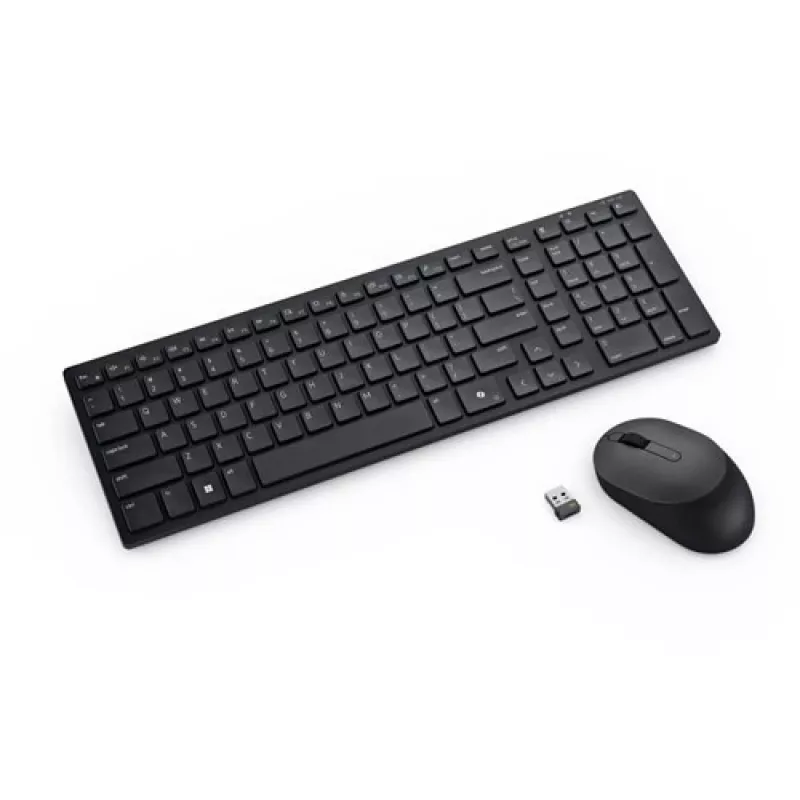 DELL Pro Compact Silent näppäimistö ja hiiri - KM555 - ukrainalainen (QWERTY)