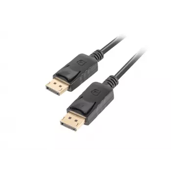 LANBERG DisplayPort M/M-kaapeli 19 Pin V1.2 4k 1,8 m musta