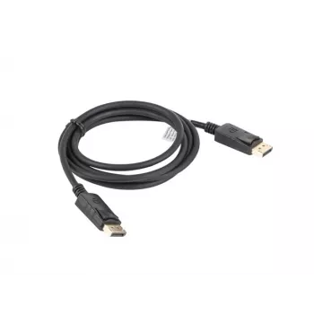 LANBERG DisplayPort M/M-kaapeli 19 Pin V1.2 4k 1,8 m musta