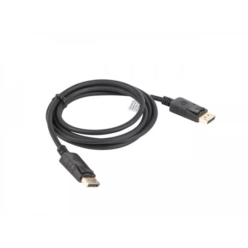 LANBERG DisplayPort M/M-kaapeli 19 Pin V1.2 4k 1,8 m musta