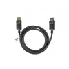 LANBERG DisplayPort M/M-kaapeli 19 Pin V1.2 4k 1,8 m musta