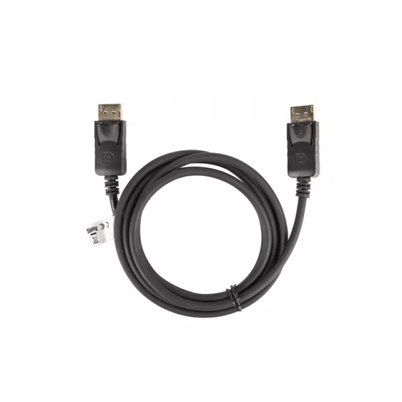 LANBERG DisplayPort M/M-kaapeli 19 Pin V1.2 4k 1,8 m musta