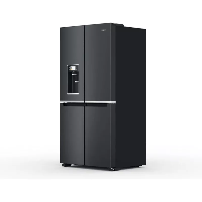 Whirlpool WQ9I FO2BX EF Side-by-Side-jääkaappi vapaasti seisova 592 L musta