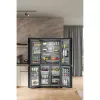 Whirlpool WQ9I FO2BX EF Side-by-Side-jääkaappi vapaasti seisova 592 L musta