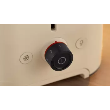 Leivänpaahdin Bosch Compact TAT3M127 – 2 viipaleen paikka beige muovirunko, kompakti muotoilu