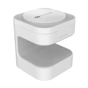 Targus HJ3320WHGL matkalaturi kuulokkeille, älypuhelimelle, älykellolle valkoinen USB langaton lataus pikalataustoiminto sisäkäyttöön