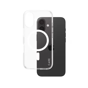 PanzerGlass CARE™ by ® Urban Combat kotelo läpinäkyvä valkoisella MagSafe iPhone 16
