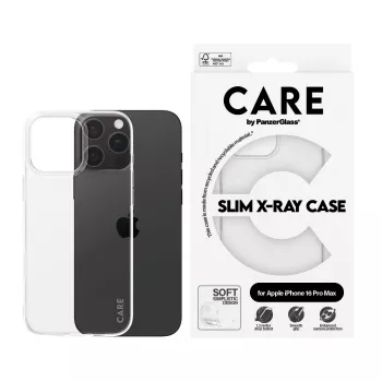 PanzerGlass CARE™ by ® X-Ray kotelo iPhone 16 Pro Max, kotelo, Apple, Apple - iPhone 16 Pro Max, läpinäkyvä