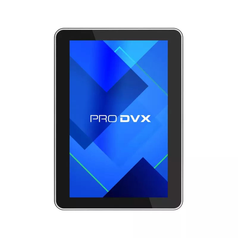 ProDVX IPPC-10SLB paneelitietokone, 10,1 tuuman kosketusnäyttö, 1280 x 800, 500 cd/m², Windows 10 IoT LTSC, VESA 75x75, musta