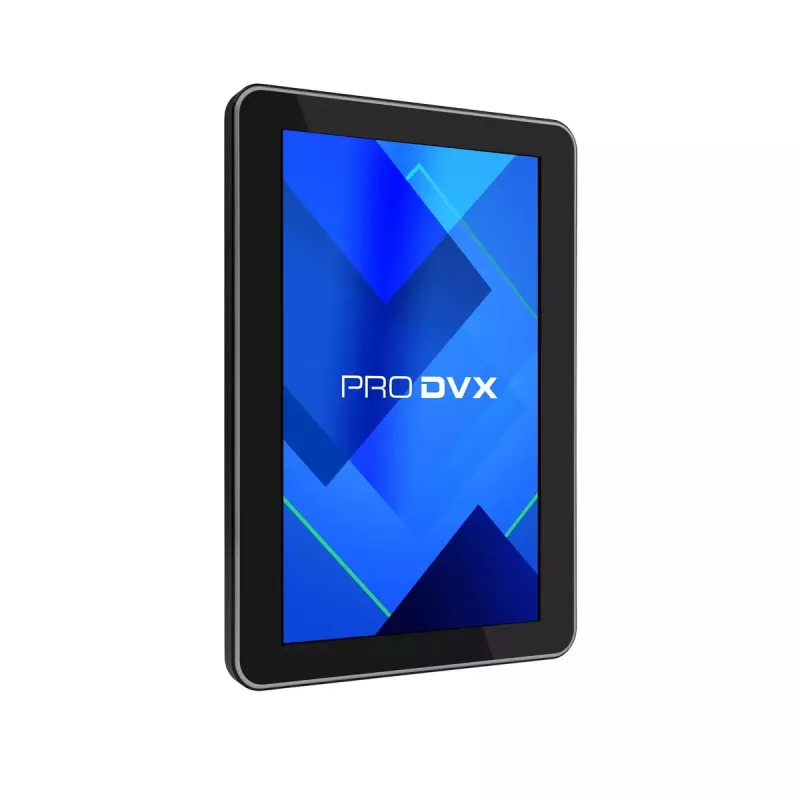 ProDVX IPPC-10SLB paneelitietokone, 10,1 tuuman kosketusnäyttö, 1280 x 800, 500 cd/m², Windows 10 IoT LTSC, VESA 75x75, musta