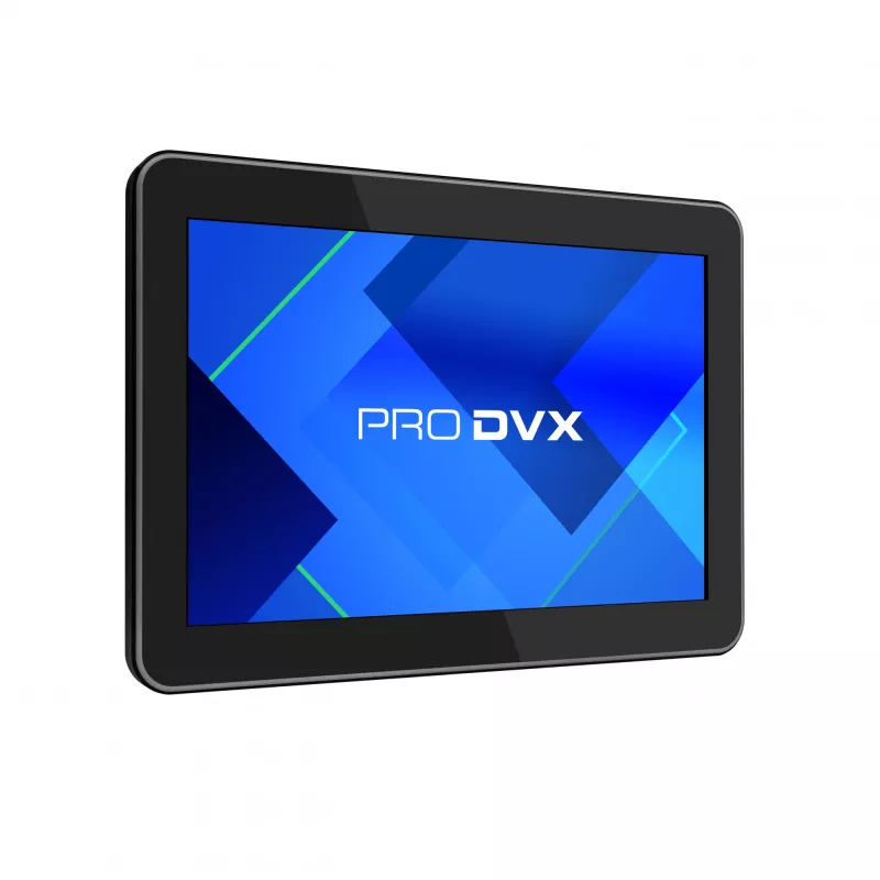 ProDVX APPC-10SLBe paneelitietokone, 25,6 cm (10,1 tuuman) kosketusnäyttö, 1280 x 800, 500 cd/m², 4 GB, Android 11 Google Mobile Services -palveluilla, VESA 75x75, musta