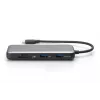 DIGITUS USB-C-telakointiasema, 7-porttinen - HDMI / 2x USB-A 3.2 Gen 2 / GbE / SD / MicroSD - 100W USB Power Delivery