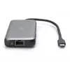 DIGITUS USB-C-telakointiasema, 7-porttinen - HDMI / 2x USB-A 3.2 Gen 2 / GbE / SD / MicroSD - 100W USB Power Delivery