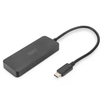Digitus DS-45334 3-porttinen MST-videohubi, USB-C – 3x DisplayPort, musta