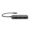 Digitus DS-45334 3-porttinen MST-videohubi, USB-C – 3x DisplayPort, musta