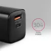 Axagon ACU-PQ30 PD3.0 & QC4+ 2xOUTPUTS seinälaturi 30W