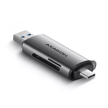 Axagon CRE-SAC SuperSpeed USB-C+USB-A kortinlukija 5 Gbit/s