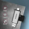 Axagon CRE-SAC SuperSpeed USB-C+USB-A kortinlukija 5 Gbit/s