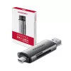 Axagon CRE-SAC SuperSpeed USB-C+USB-A kortinlukija 5 Gbit/s
