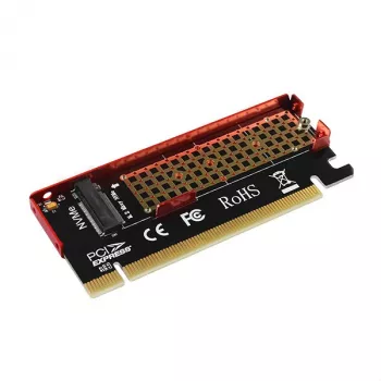 Axagon PCEM2-S PCIe x16 - M.2 NVMe M-Key-paikka-adapteri, passiivisella alumiinijäähdyttimellä