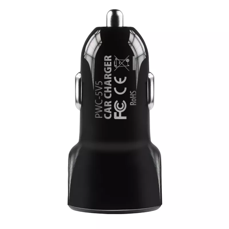 Axagon PWC-5V5 SMART autolaturi 24W, 2x USB-A-portti, 5V/2,4A + 5V/2,4A