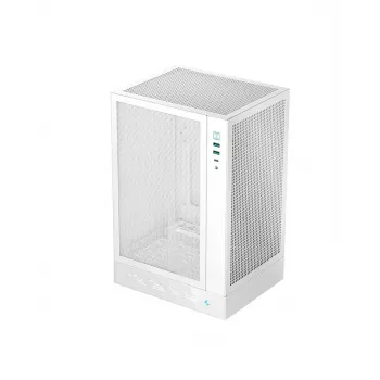 DeepCool R-CH170-WHNPI0D-G-1 tornikotelo valkoinen, Mini-ATX, LED-näyttö, 305 mm GPU, 172 mm CPU-jäähdytin