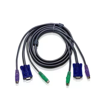 ATEN 10ft PS/2 KVM-kaapeli musta 3 m