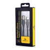GEMBIRD premium-silikoni-USB Type-C-lataus- ja datakaapeli, 1,5 m – musta