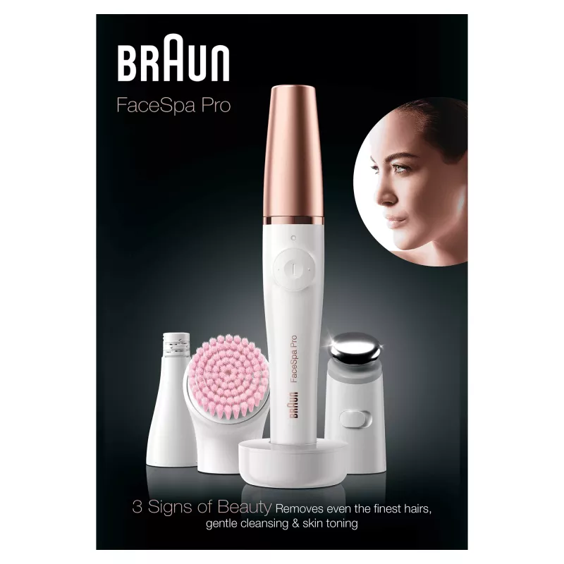 Braun kasvojen epilaattori 81636295, valkoinen/pronssi
