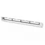 DIGITUS modulaarinen galvanisoitu patch-paneeli - suojattu 24-porttinen 24-porttinen tyhjä 1U rack-asennus musta RAL 9005