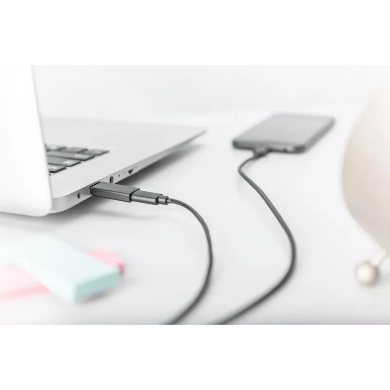 DIGITUS USB Type-C sovitin, tyyppi A - C M/F, 3A, 5GB, 3.0 versio, musta