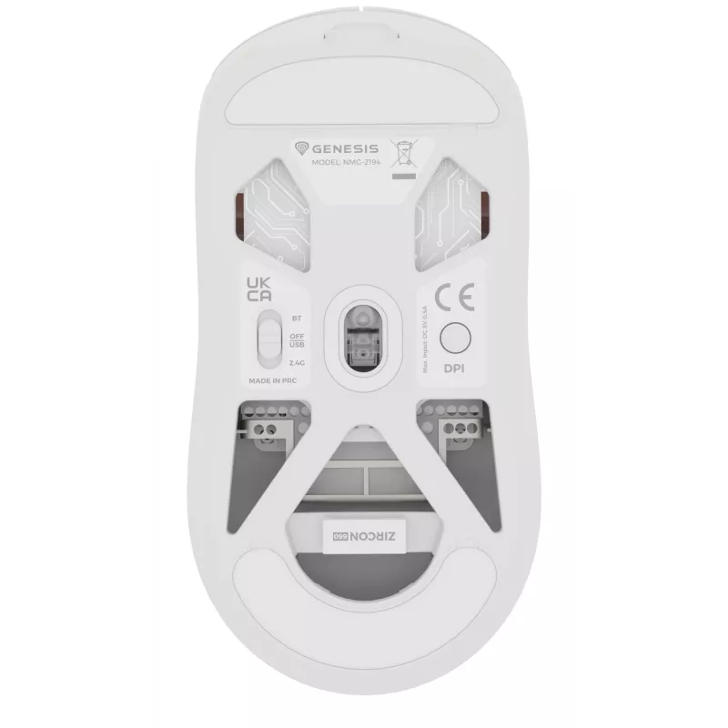 GENESIS NMG-2194 hiiri pelikäyttöön molempikätinen Bluetooth + USB Type-C optinen 26000 DPI