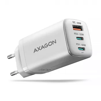 Axagon ACU-DPQ65W PD3.0 & QC4+ 3x LÄHTÖ seinälaturi 65W
