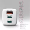 Axagon ACU-DPQ65W PD3.0 & QC4+ 3x LÄHTÖ seinälaturi 65W