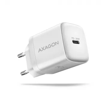 Seinälaturi Axagon ACU-PD30W 1x QC3.0/AFC/FCP/PD Type-C 30W valkoinen