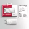 Seinälaturi Axagon ACU-PD30W 1x QC3.0/AFC/FCP/PD Type-C 30W valkoinen